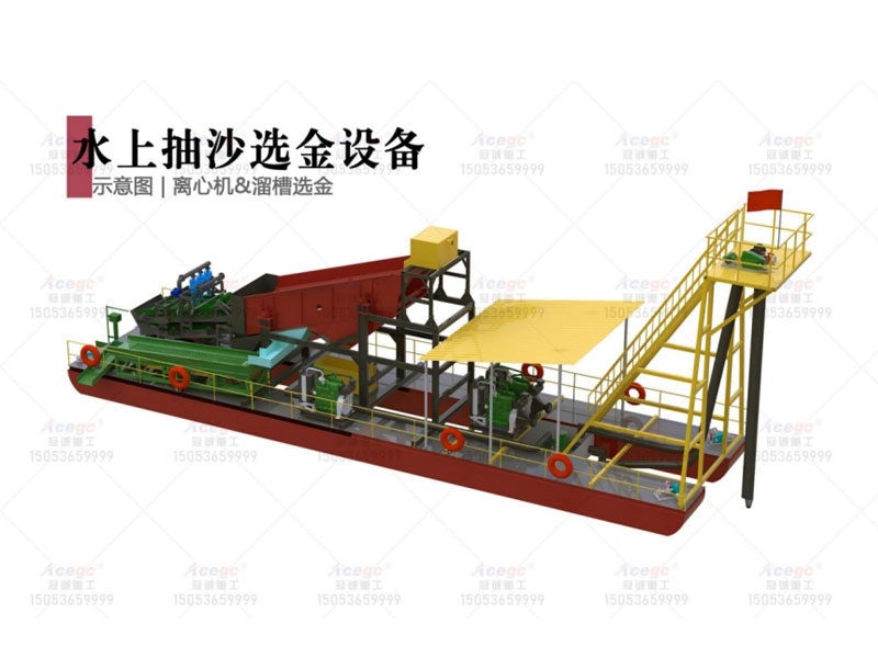 富集機版水上沙金設備